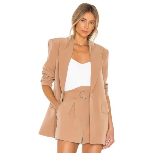 NWOT Revolve Camila Coelho Morena Blazer in Nude Toffee size XS - Picture 1 of 6